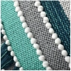 Dropship Cotton Handcrafted Pit Loom Cushion Cover 16x16 Inch Pack of 2 (Green)