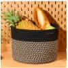 Dropship Cotton Round Small Storage Basket 9x7 Inch Pack of 1 (Beige)