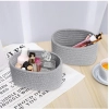 Dropship Cotton Storage Rope Woven Baskets Pack of 2 (Grey)