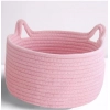 Dropship Cotton Plain Cat Basket 9x5 Inch Pack of 1 (Pink)