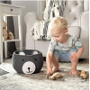 Dropship Cotton Bear Shaped Storage Baskets Pack of 1 (Grey)