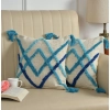 Dropship Cotton Tufted Cushion Pillow Cover 16x16 Inch Pack of 2 (Slug Double)