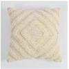 Dropship Cotton Tufted Cushion Pillow Cover 16x16 Inch Pack of 2 (Off White)