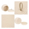 Dropship Cotton Bear Shaped Storage Matka Basket With Lid Pack of 1 (Beige)