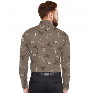 Generic Men's Casual Viscose Rayon Printed Full Sleeve Collar Shirt (Multicolor)