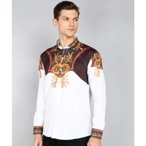 Generic Men's Casual Viscose Rayon Embroidered Full Sleeve Collar Shirt (Multicolor)