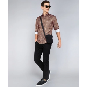 Generic Men's Casual Viscose Rayon Printed Full Sleeve Collar Shirt (Multicolor)