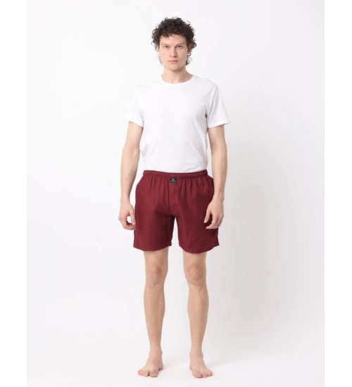 Pack_of_2 Men's Polycotton Solid Boxer Shorts (Multicolor)