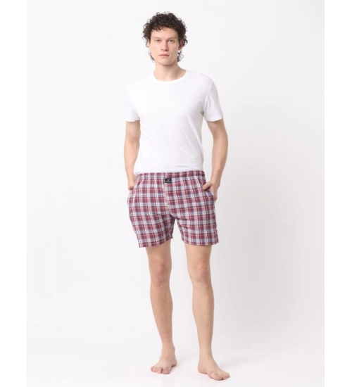 Pack_of_2 Men's Polycotton Checked Boxer Shorts (Multicolor)