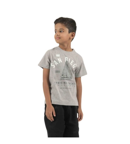 Pack of 2 Boy's Cotton Printed Short Sleeve T-Shirt's (Multicolor)