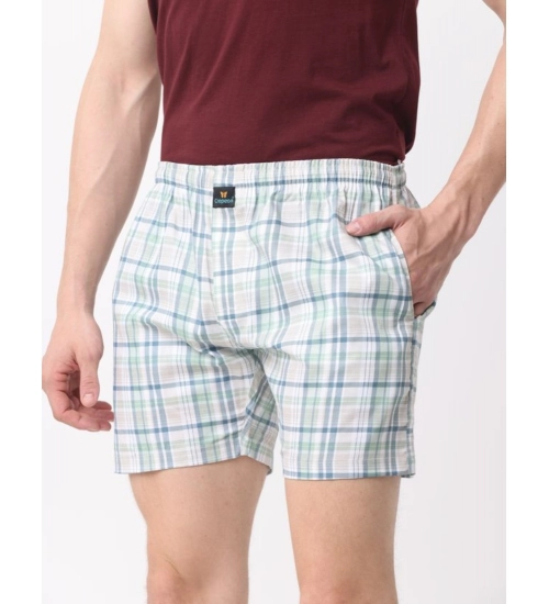Pack_of_2 Men's Polycotton Checked Boxer Shorts (Multicolor)