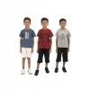 Dropship Pack of 3 Boy's Cotton Printed Short Sleeve T-Shirt's (Multicolor)
