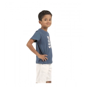 Generic Pack of 2 Boy's Cotton Printed Short Sleeve T-Shirt's (Multicolor)
