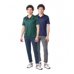 Pack of 2 Men's Casual Cotton Blend Solid Short Sleeve Tshirts (Multicolor)