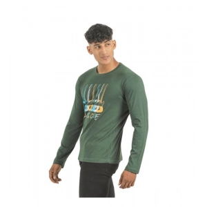 Generic Pack of 2 Men's Casual Cotton Printed Full Sleeve Tshirts (Multicolor)