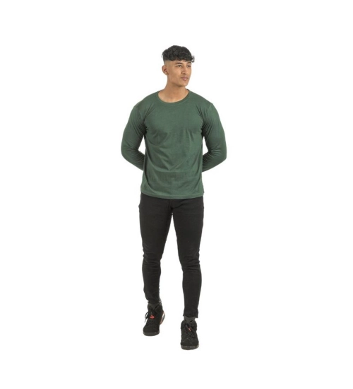 Pack of 2 Men's Casual Cotton Solid Full Sleeve Tshirts (Multicolor)