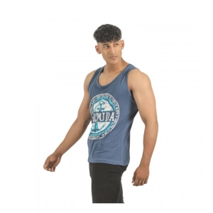 Generic Pack of 2 Men's Casual Cotton Printed Sleeveless Sleeve Tshirts (Multicolor)