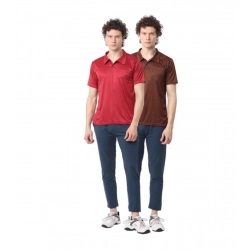 Pack of 2 Men's Casual Cotton Blend Solid Short Sleeve Tshirts (Multicolor)