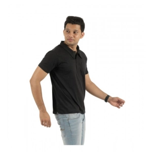 Generic Pack of 2 Men's Casual Cotton Solid Short Sleeve Tshirts (Multicolor)