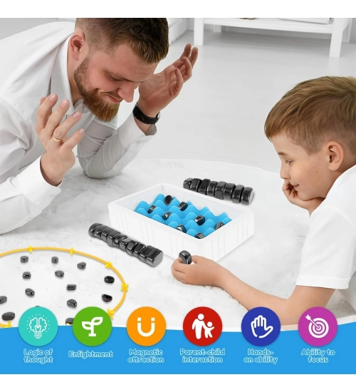 Megnet Magnetic Chess Game Set for Rocks (Black)