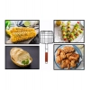 Dropship Steel Grill Portable Stainless Steel With Handle Square (Black)