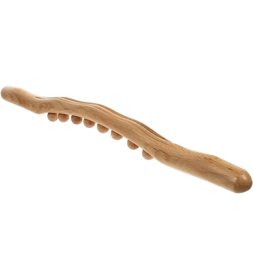 Wood Gua Sha Massager Therapy Tool Manual 8 Beads (Wood)