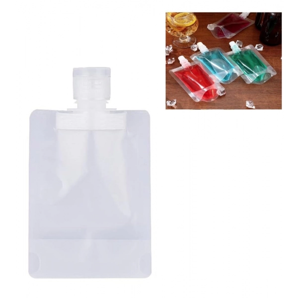 Dropship 6Pcs Plastic Reusable Refillable Squeeze Lotion Bag (White)