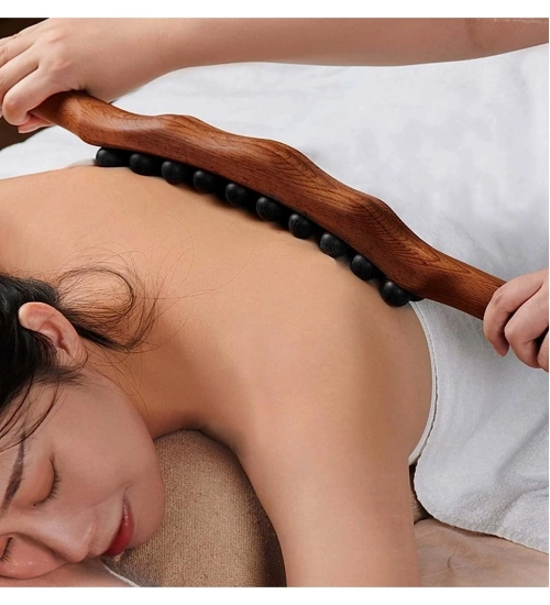 Wood Gua Sha Massager Muscle Relaxation Stick (Brown)