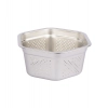 Dropship Steel Washing Stainless Steel Colander Basin (Silver)
