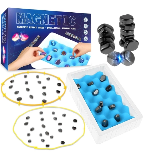 Megnet Magnetic Chess Game Set for Rocks (Black)