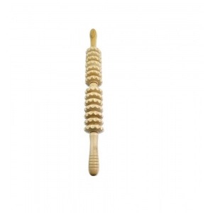 Generic Wood Massager Muscle Relief Roller Tool (Multicolor)