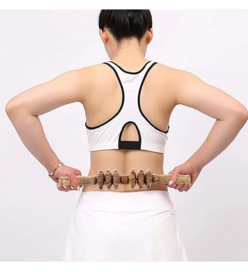 Wood 7 Wheel Roller Gua Sha Gym (Wood)