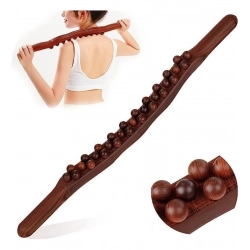 Wood Gua Sha Massager Muscle Relaxation Stick (Brown)