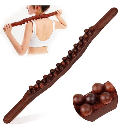 Wood Gua Sha Massager Muscle Relaxation Stick (Brown)