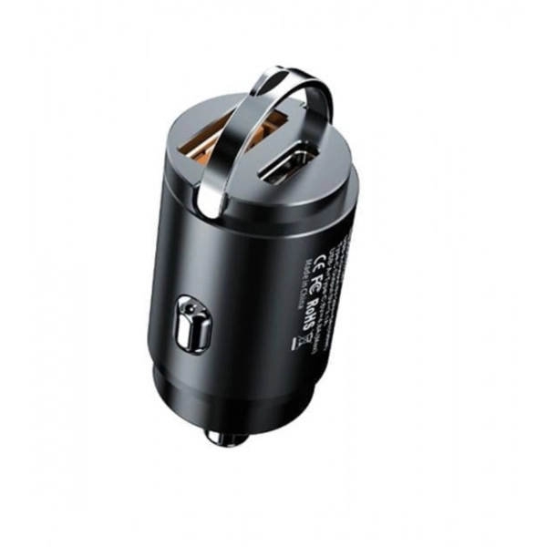 Dropship Plastic USB-C Car Charger Adapter (Black)