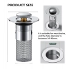 Dropship Steel Drain Filter Pop-Up Sink (Silver)