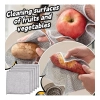 Dropship 12Pcs Cotton Dishwashing Rag Wire Soft Scrubs (Silver)