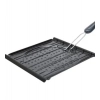 Dropship Steel Toaster Grill with Foldable Handle Easy to Stainless Steel (Black)