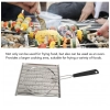 Dropship Steel Toaster White Foldable Stainless Steel Grilling Pan (Silver)