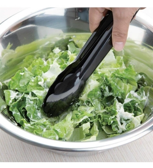 Steel Kitchen Serving Food Salad (Black)