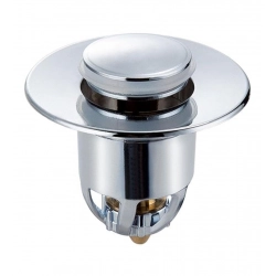 Plastic Stainless Steel Pop-Up Sink Stopper (Silver)