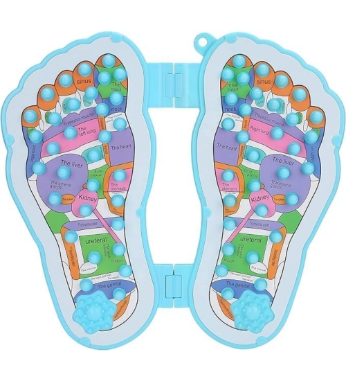 Plastic Point Folding Foot Massager And Acupuncture (Blue)