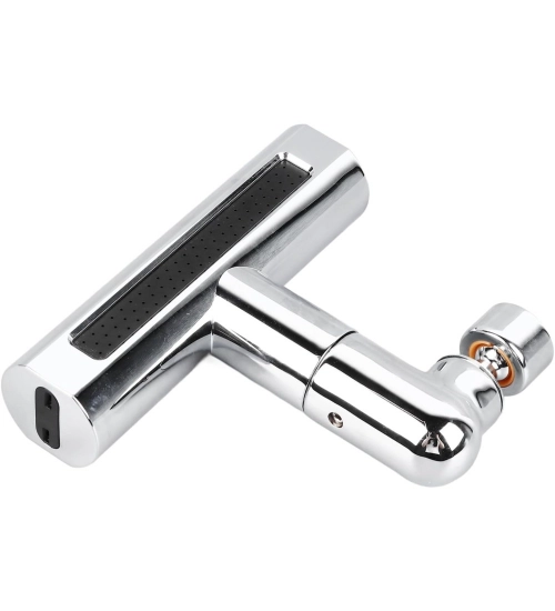 Plastic Faucet Waterfall Kitchen Tap Anti Splashing (Silver)