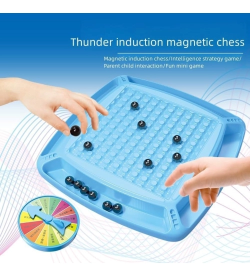 Plastic Magnetic Chess Games with Stones (Blue)