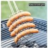Dropship Steel Hot Dog Roast Grilling Tray Plated (Silver)