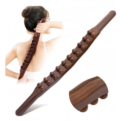 Wood Gua Sha Stick Therapy Massager (Brown)