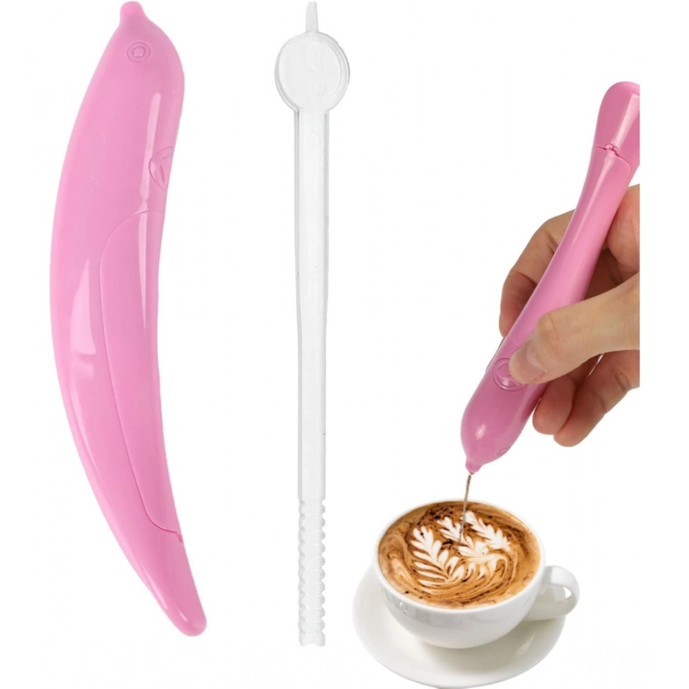 Generic Plastic Latte Art Pen & DIY Spice Decoration Tool (Multicolor)