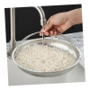 Dropship Steel Basket Plate Household Food Steamer Stainless Steel Handle (Silver)