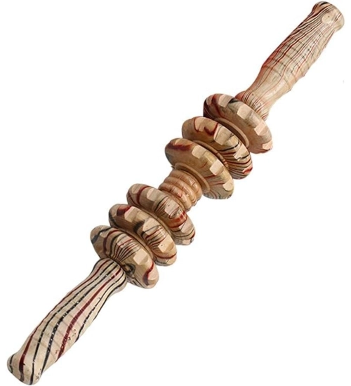 Wood 7 Wheel Roller Gua Sha Gym (Wood)