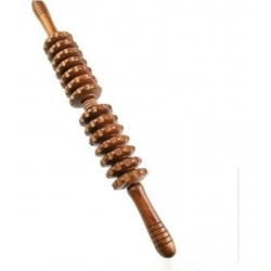 Wood Massager Muscle Relief Roller Tool (Multicolor)